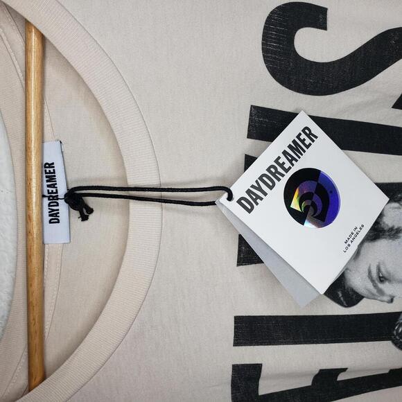 NWT Daydreamer Sz L Elvis Sun Records Dirty White Oversized T-Shirt( - Picture 4 of 5